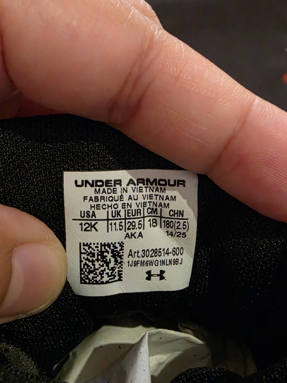 Under Armour Kids Sneakers - Black & Pink Accent